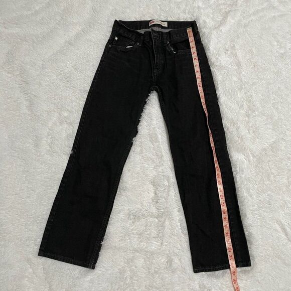 Levi's 505 Regular Fit Jeans in Black Size 18 Regular - Picture 4 of 11
